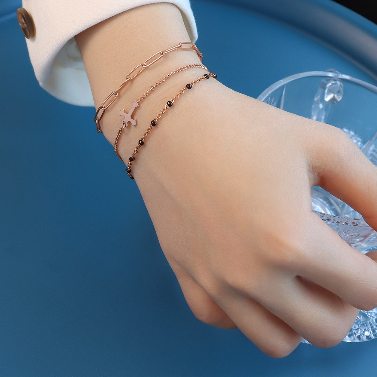 Titanium Steel Three-Layered Bracelet-Bijou Crush