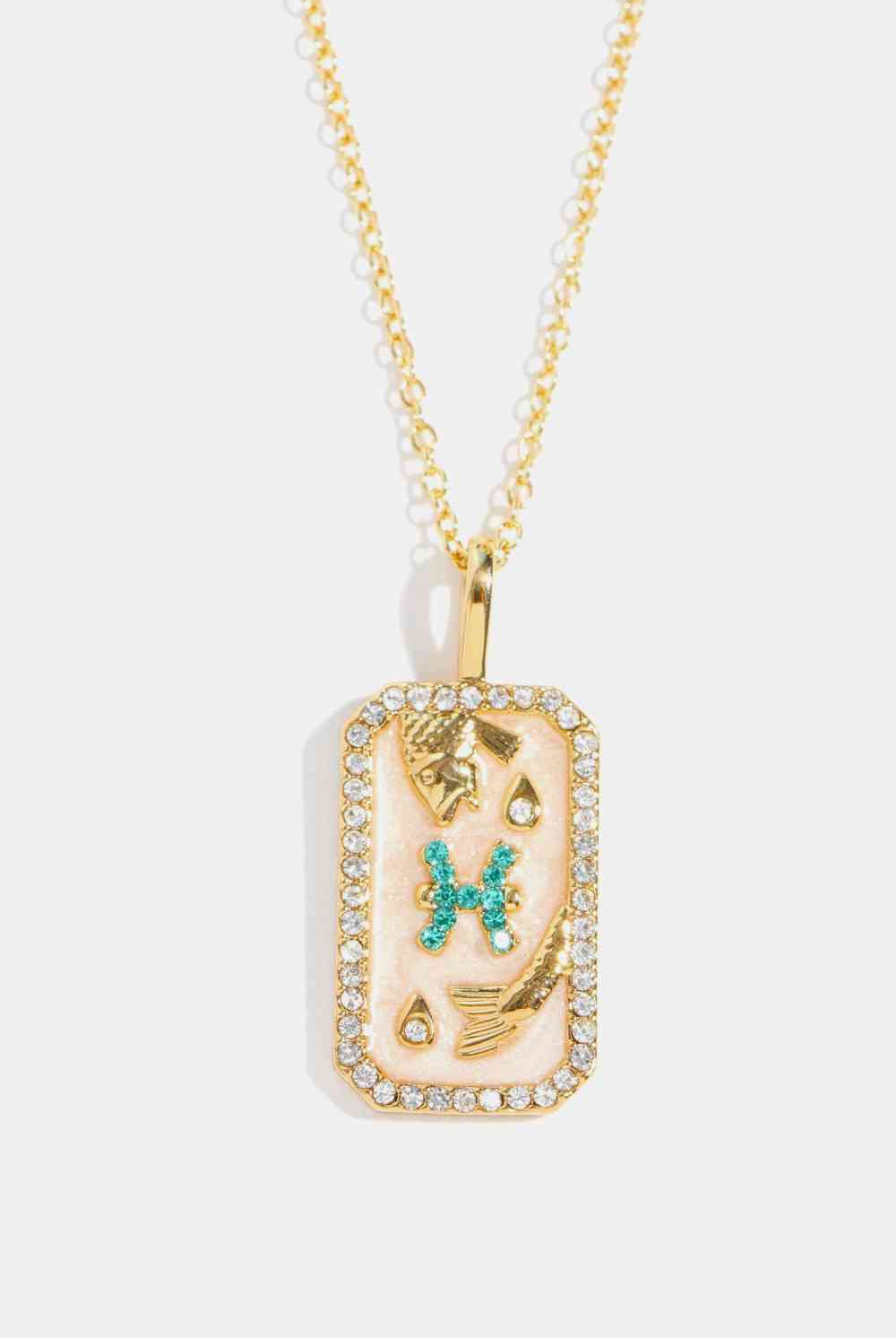 Rhinestone Constellation Pendant Copper Necklace-Bijou Crush