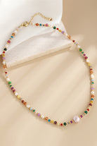 Multicolored Bead Necklace-Bijou Crush