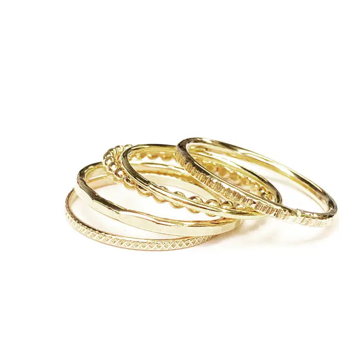 Lindsey Stack Rings-Bijou Crush