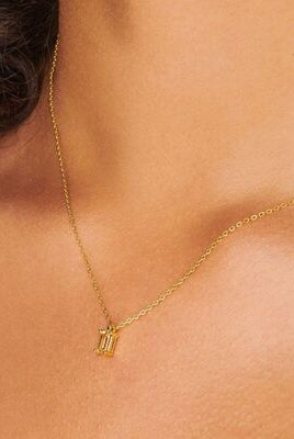 Titanium Steel Inlaid Zircon Pendant Necklace-Bijou Crush