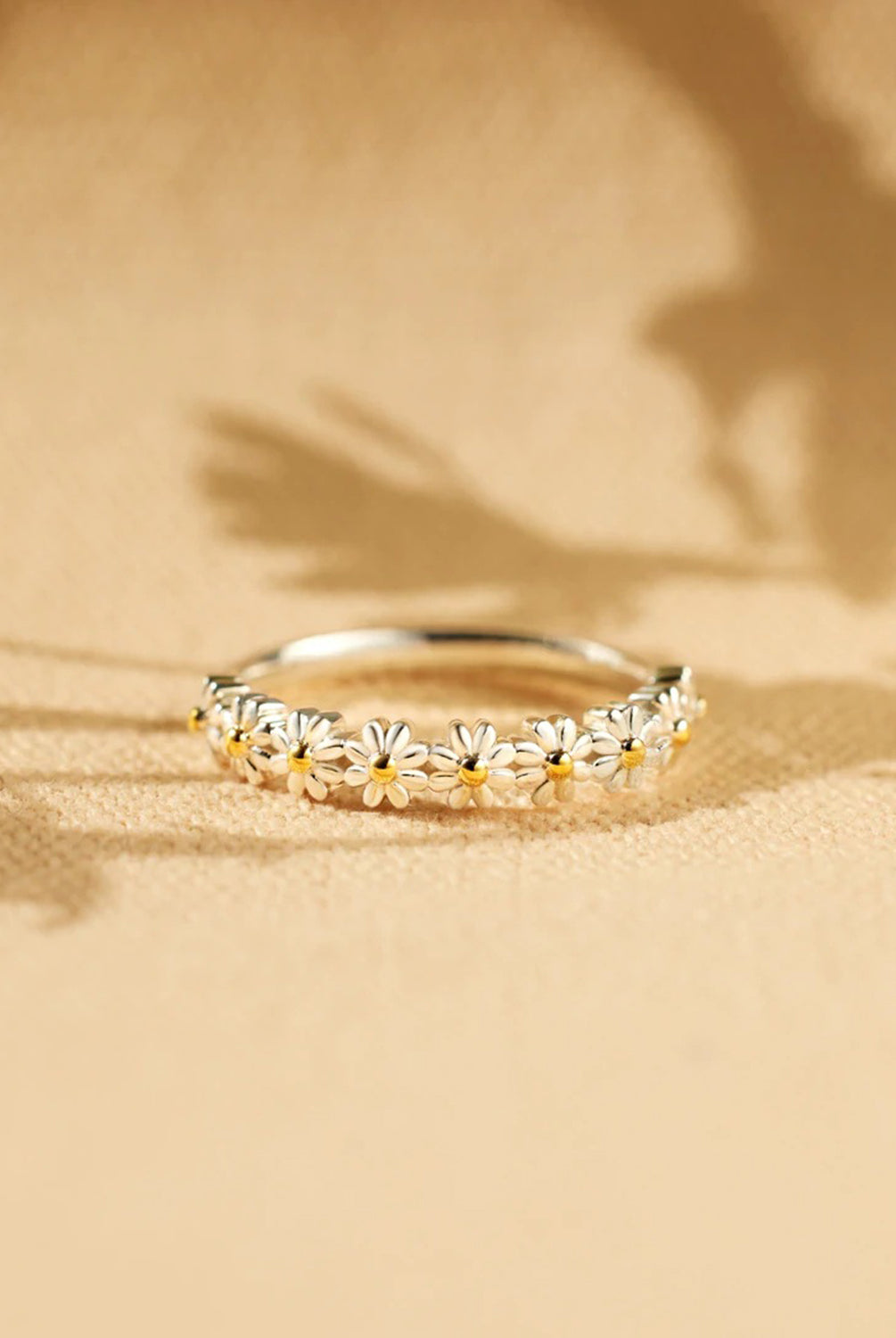 Flower Shape 925 Sterling Silver Ring-Bijou Crush