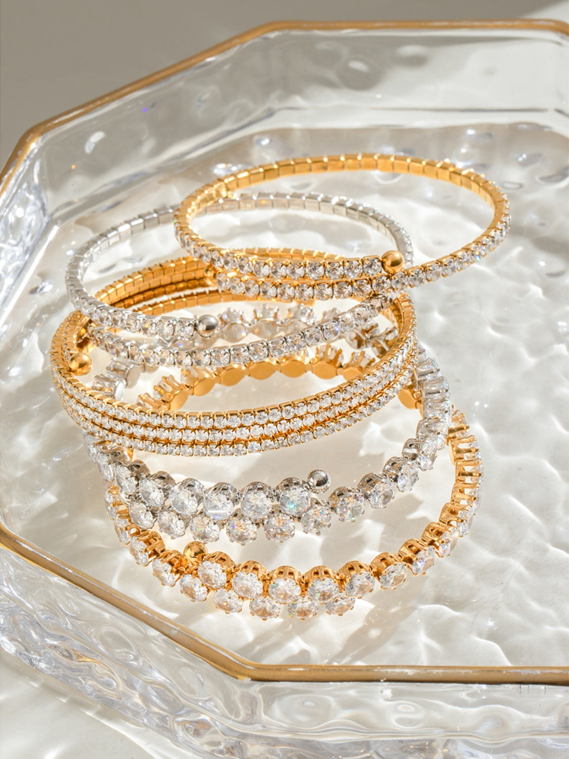 Stainless Steel Inland Zircon Bracelet-Bijou Crush