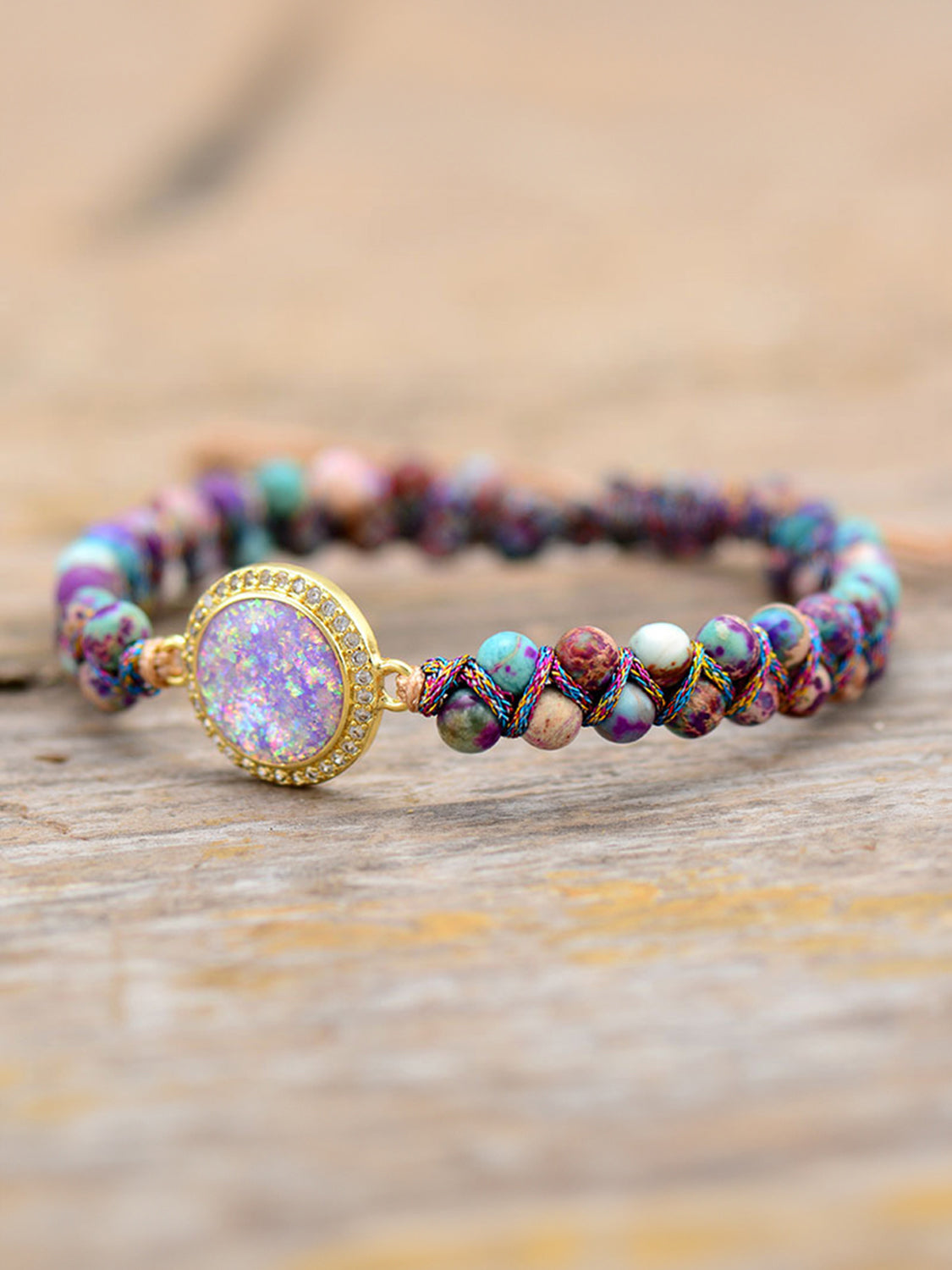 Imperial Jasper Beaded Bracelet-Bijou Crush