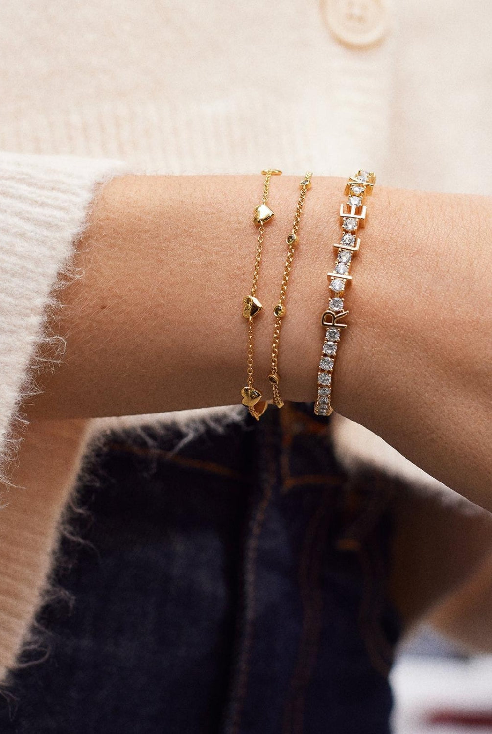 18K Gold-Plated Titanium Steel Bracelet-Bijou Crush