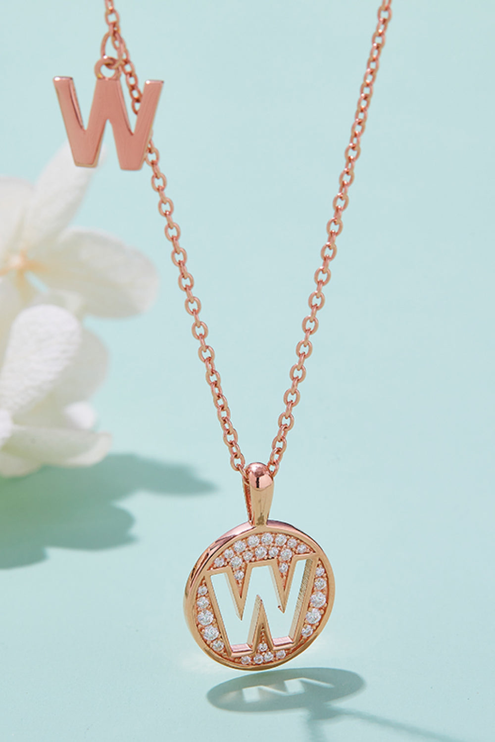 Moissanite U to Z Pendant Necklace-Bijou Crush