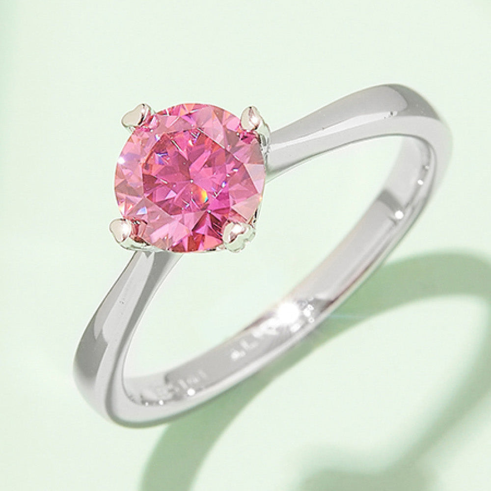 1 Carat Moissanite 925 Sterling Silver Solitaire Ring-Bijou Crush