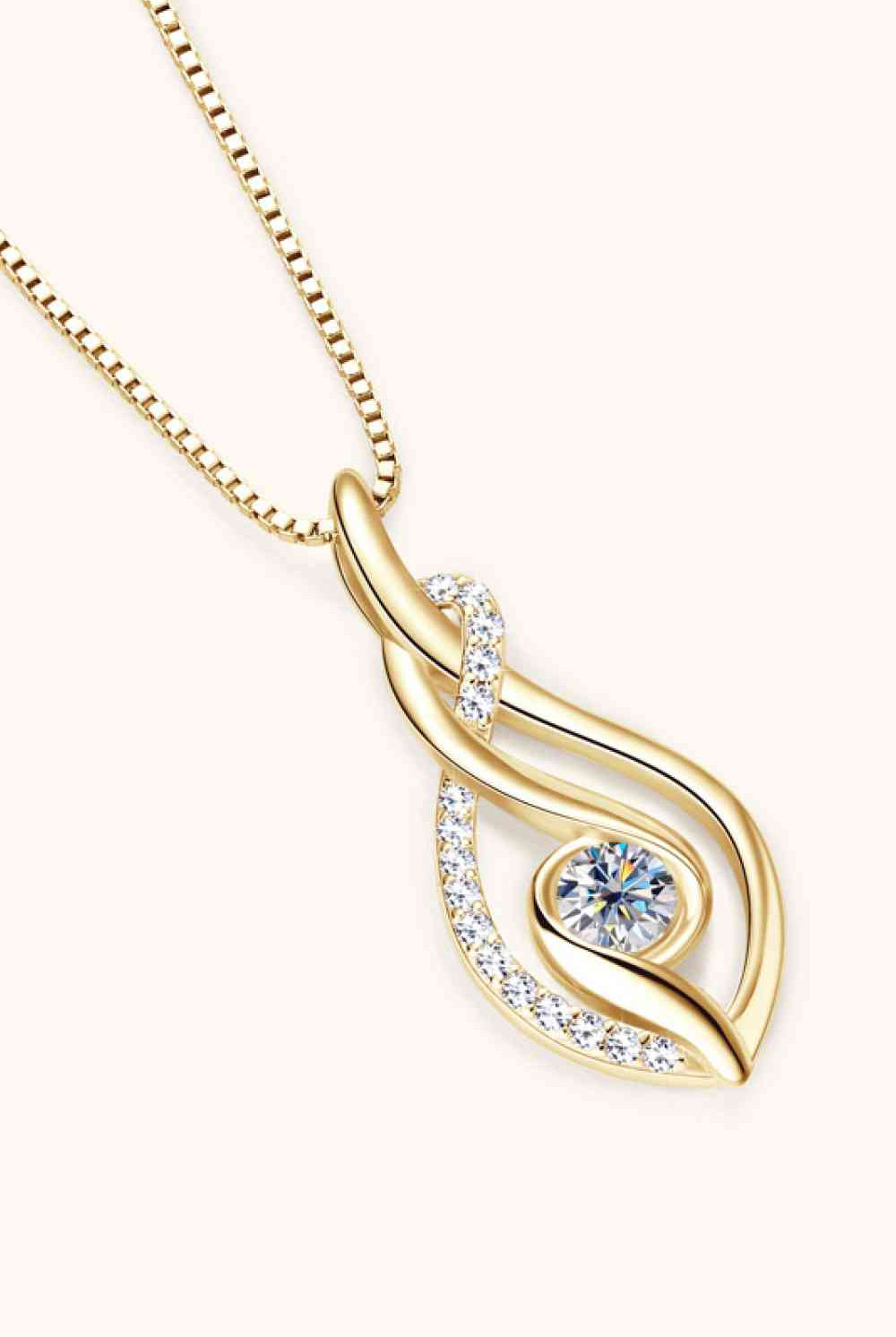 Moissanite 925 Sterling Silver Necklace-Bijou Crush