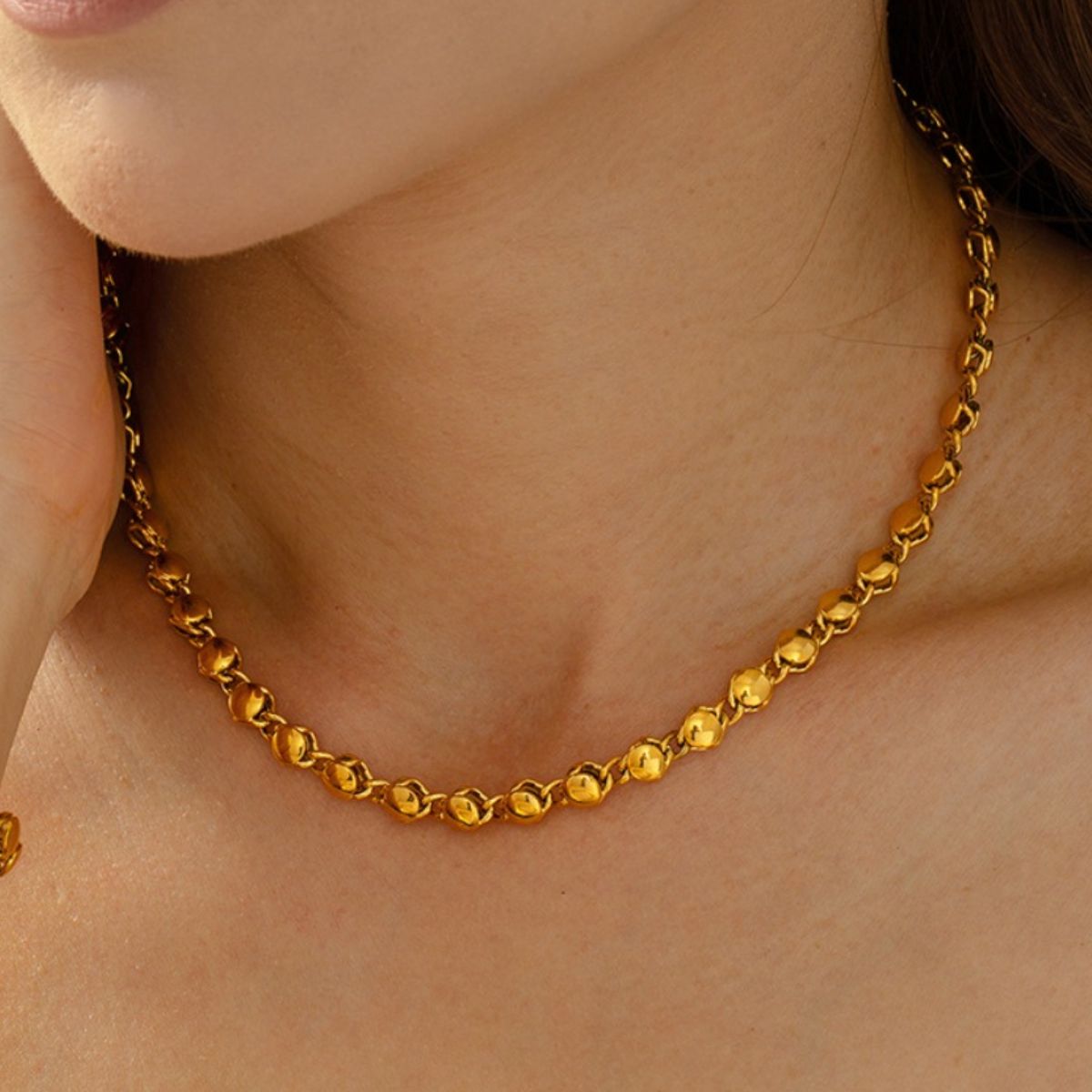 18K Gold-Plated Copper Necklace-Bijou Crush
