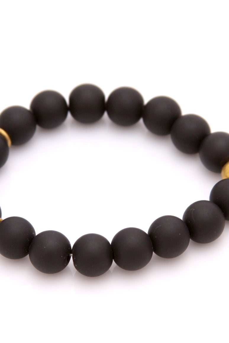 Black Onyx Essential Oil Bracelet-Bijou Crush