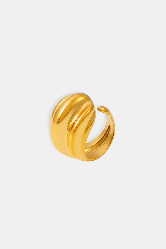 18K Gold-Plated Titanium Steel Open Ring-Bijou Crush