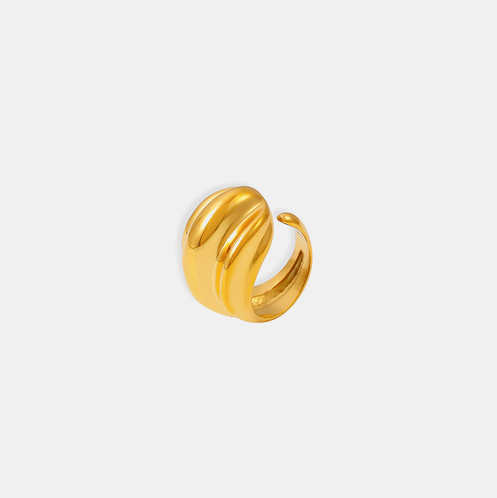 18K Gold-Plated Titanium Steel Open Ring-Bijou Crush