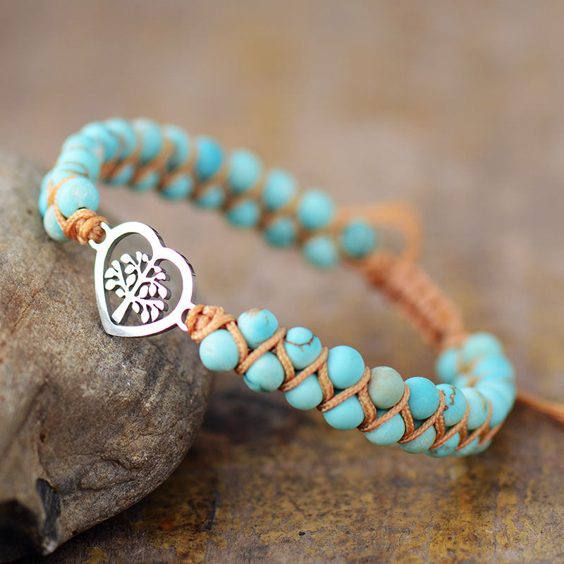 Turquoise Beaded Bracelet-Bijou Crush