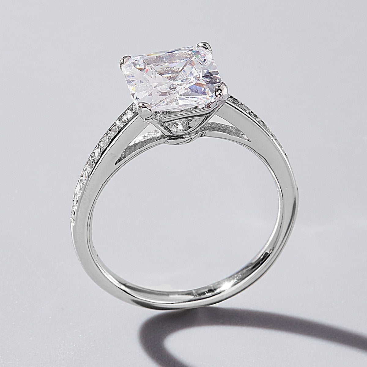 Sterling Silver Zircon Ring-Bijou Crush