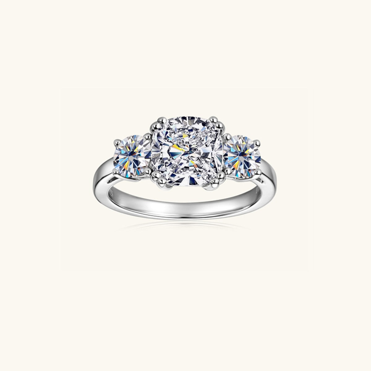 3.5 Carat Moissanite 925 Sterling Silver Ring-Bijou Crush