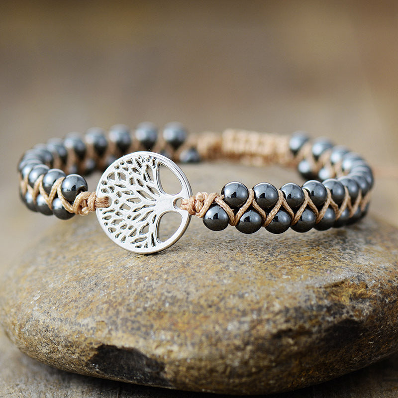 Alloy Natural Stone Braided Bracelet-Bijou Crush