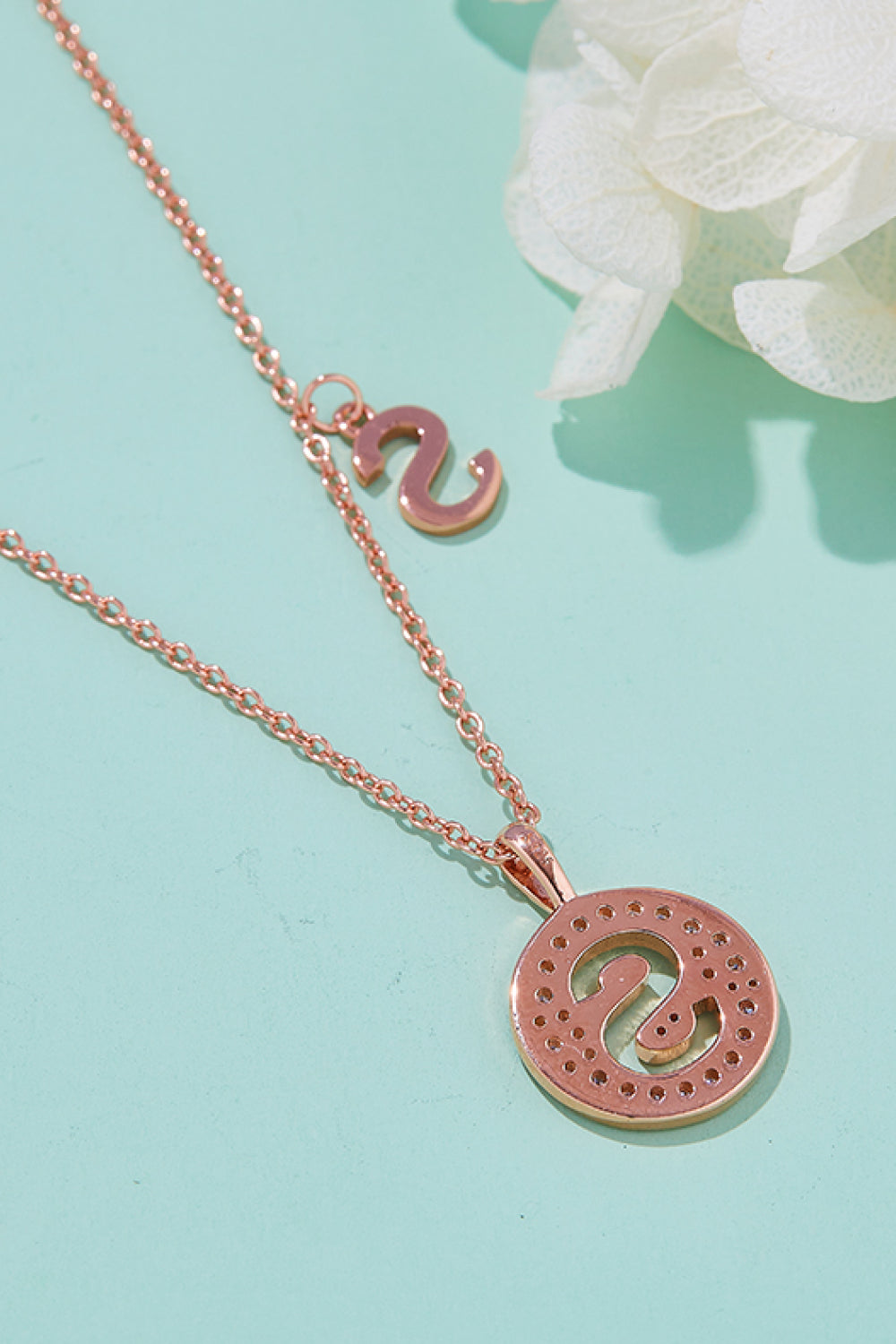 Adored Moissanite K to T Pendant Necklace-Bijou Crush