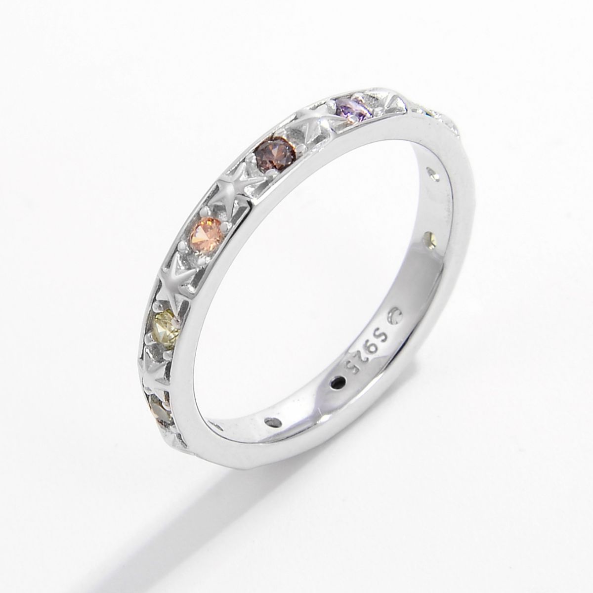 925 Sterling Silver Inlaid Zircon Ring-Bijou Crush