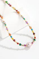 Multicolored Bead Necklace-Bijou Crush