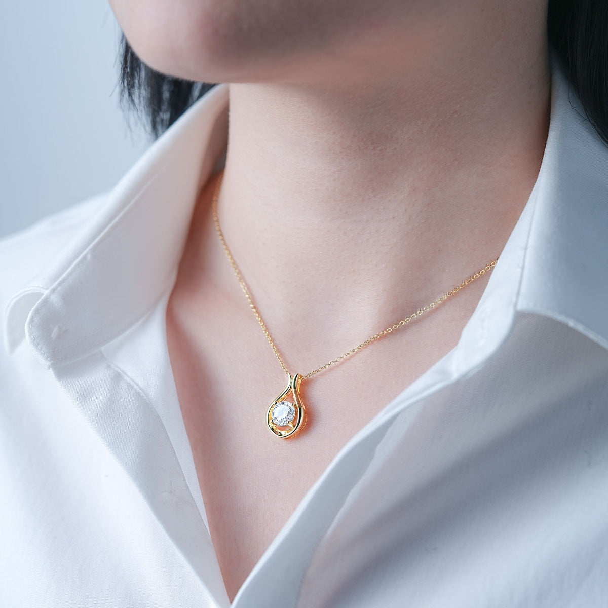 2 Carat Moissanite 925 Sterling Silver Pendant Necklace-Bijou Crush