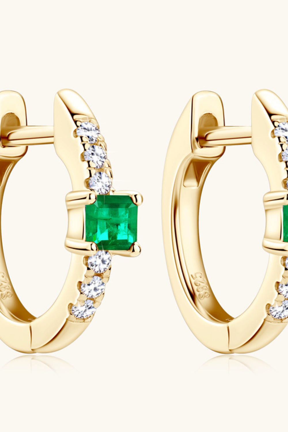 Lab-Grown Emerald Earrings-Bijou Crush