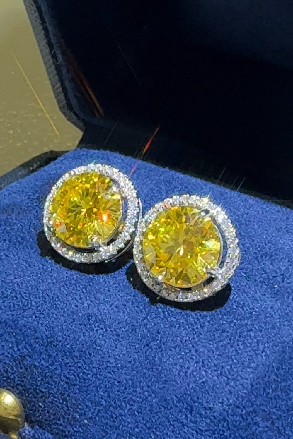 4-Carat Radiant Moissanite Earrings in Sterling Silver-Bijou Crush