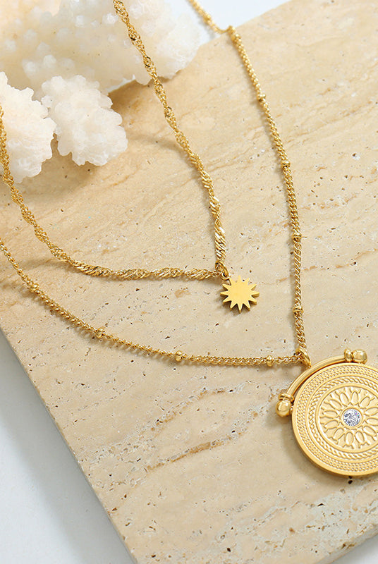 Stainless Steel Double-Layered Necklace-Bijou Crush