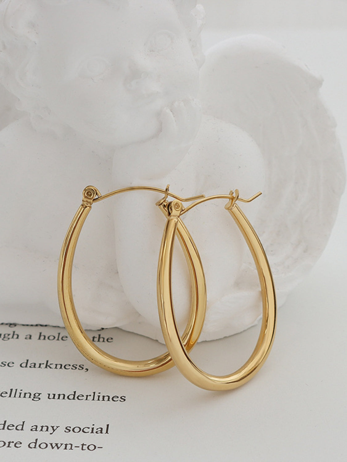 18K Gold-Plated Titanium Steel Earrings-Bijou Crush