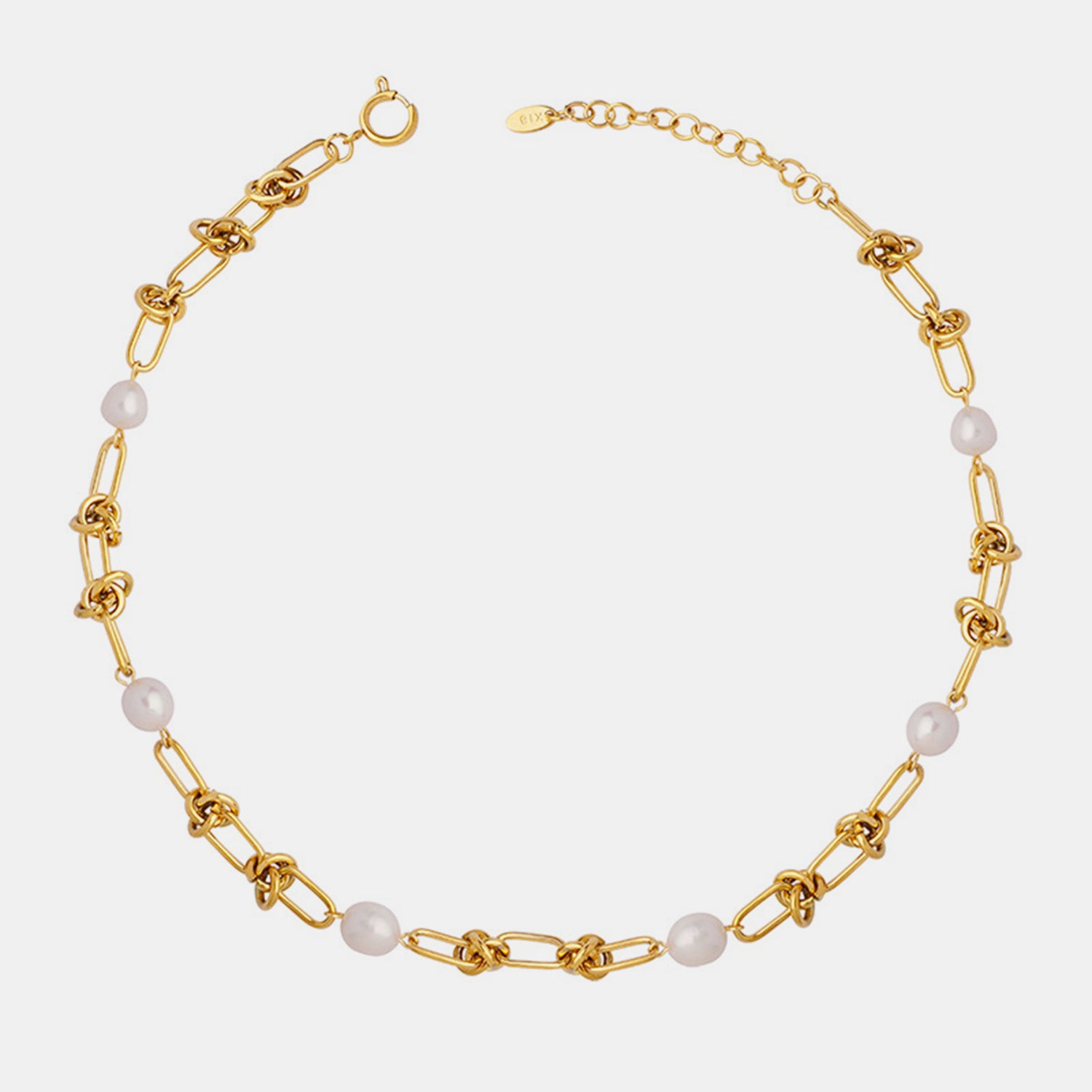 Freshwater Pearl Titanium Steel Necklace-Bijou Crush