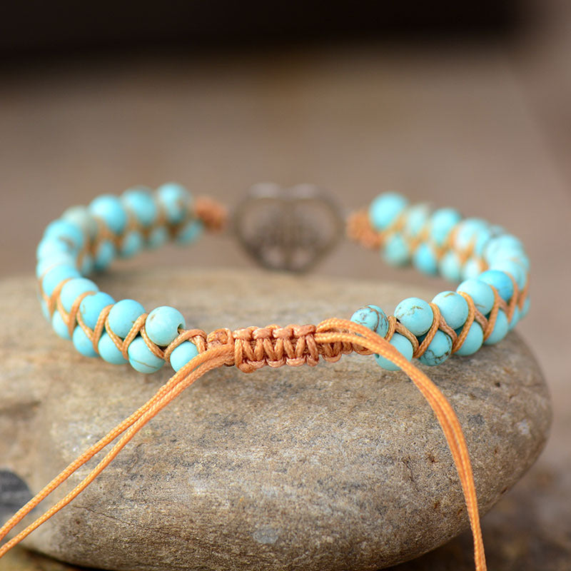 Turquoise Beaded Bracelet-Bijou Crush