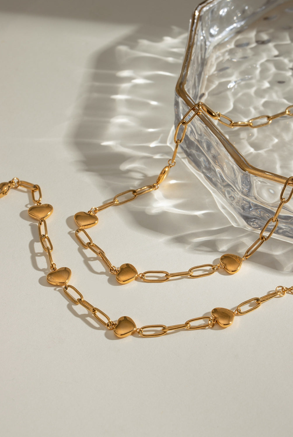 18K Gold-Plated Stainless Steel Heart Bracelet-Bijou Crush