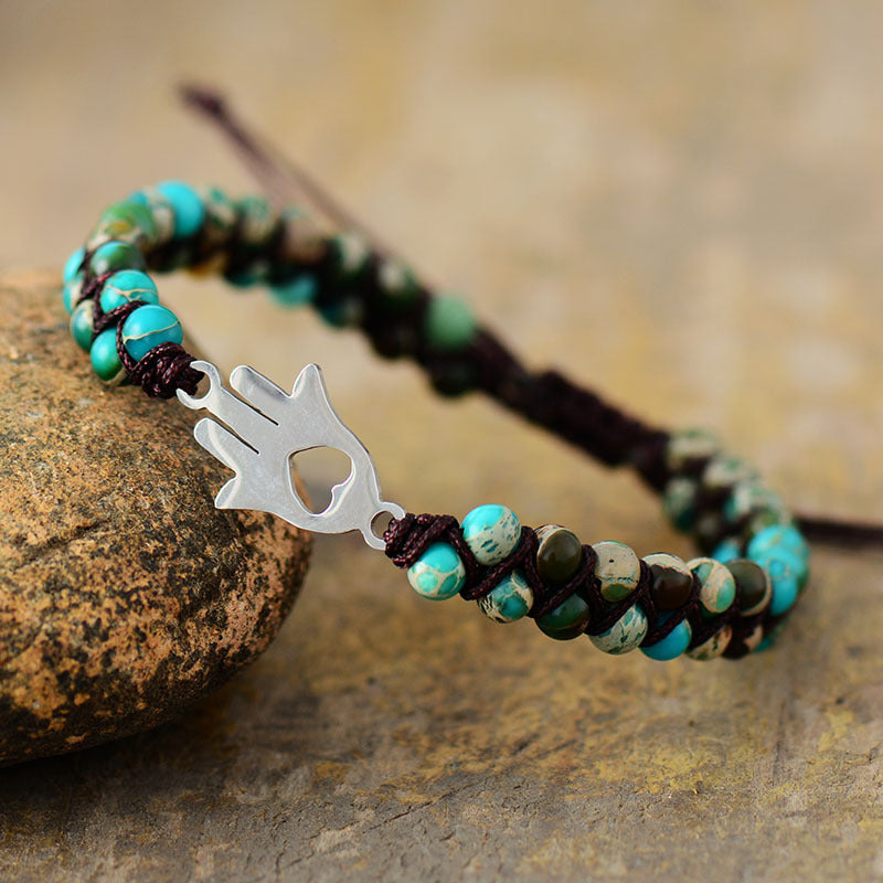 Turquoise Beaded Bracelet-Bijou Crush