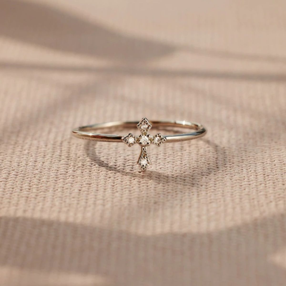 925 Sterling Silver Cross Ring-Bijou Crush