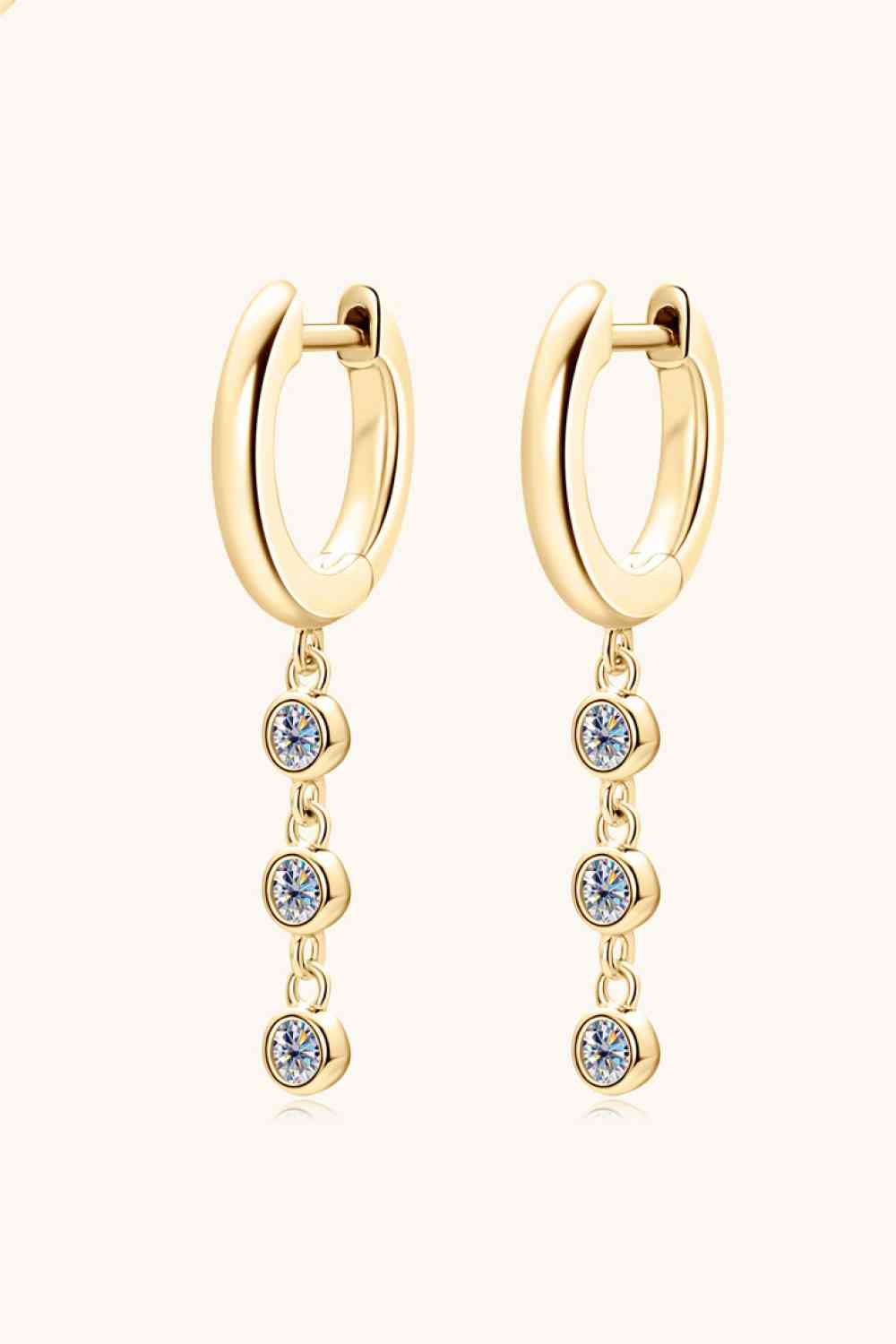 Moissanite Decor 925 Sterling Silver Earrings-Bijou Crush