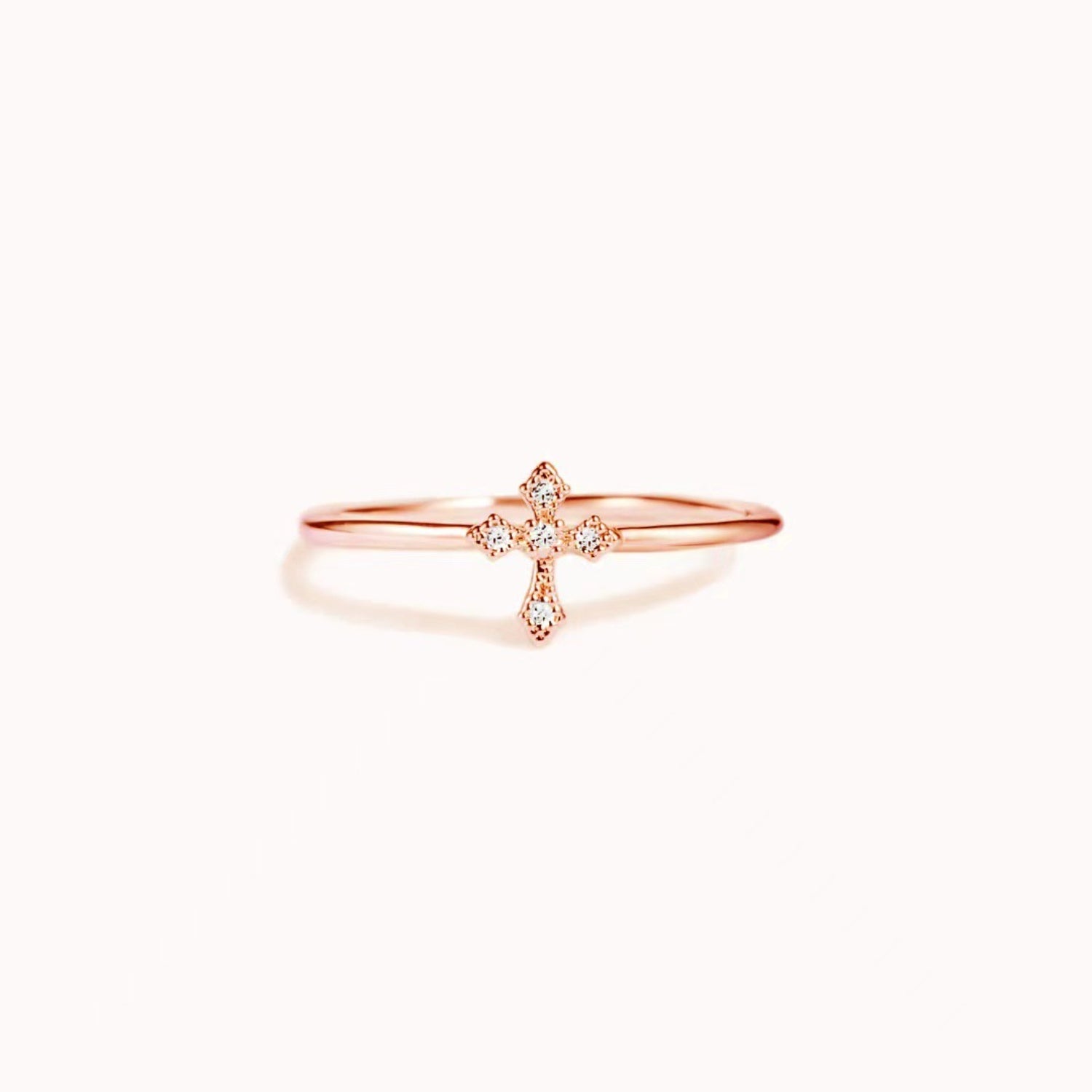 925 Sterling Silver Cross Ring-Bijou Crush
