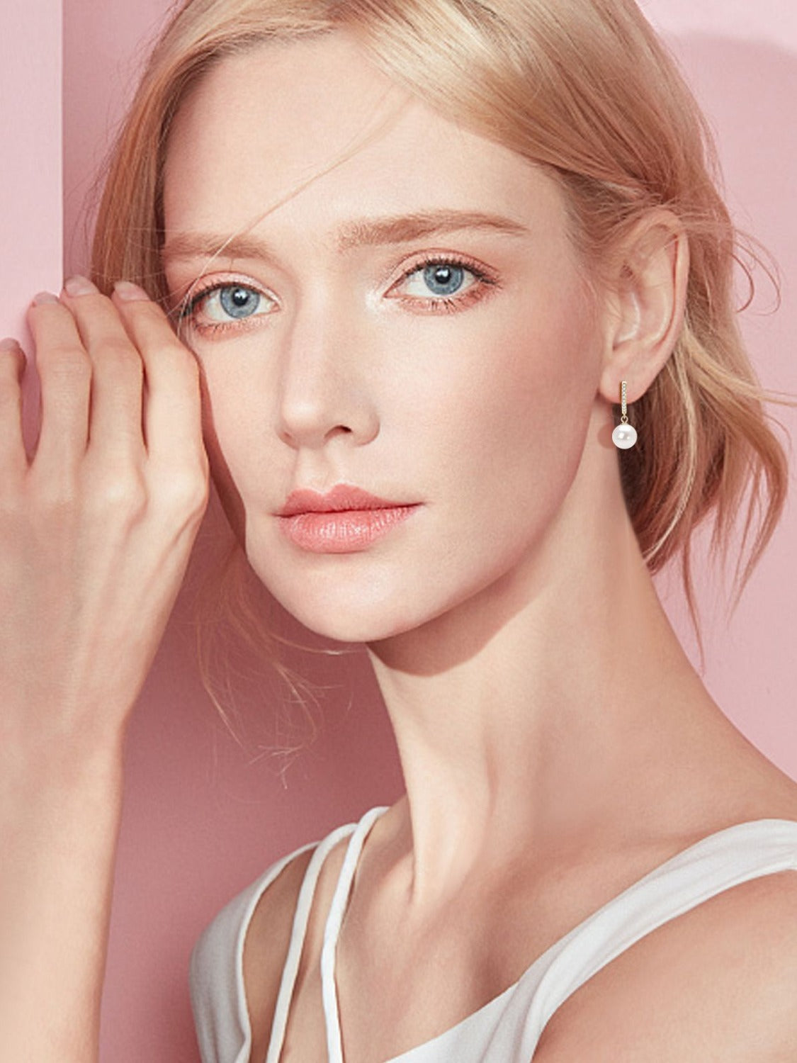 Freshwater Pearl Earrings 925 Sterling Silver-Bijou Crush