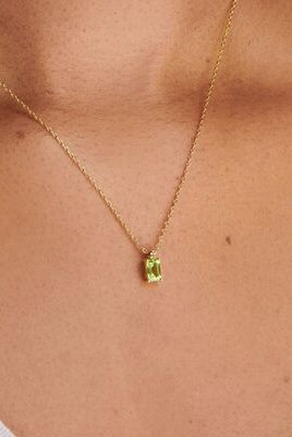 Titanium Steel Inlaid Zircon Pendant Necklace-Bijou Crush