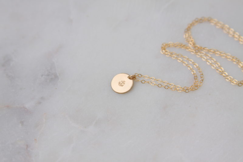 Tiny Anchor Necklace-Bijou Crush