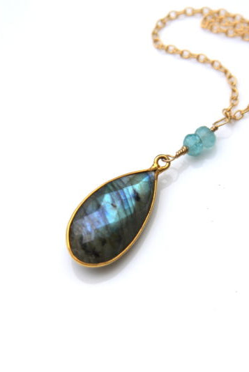 Labradorite Necklace-Bijou Crush