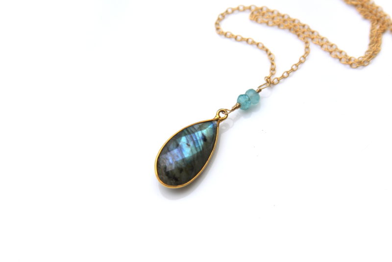 Labradorite Necklace-Bijou Crush