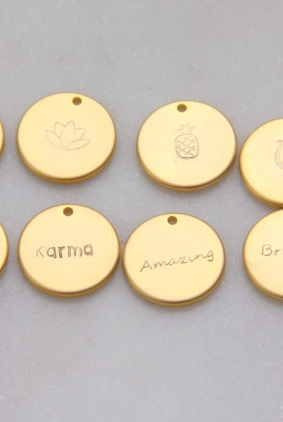 Football Charm Necklace – Hand Stamped-Bijou Crush