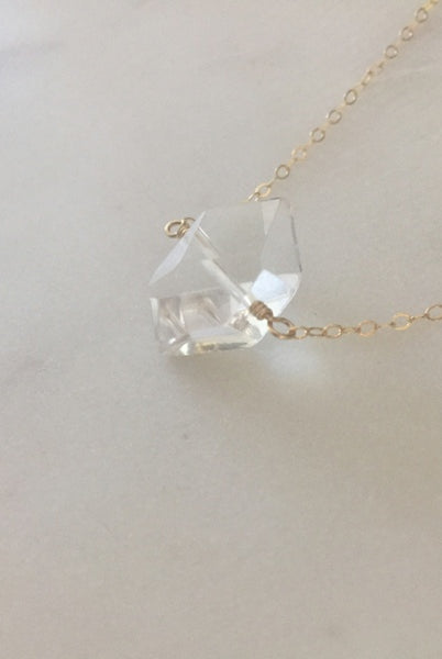 Herkimer Diamond Necklace-Bijou Crush