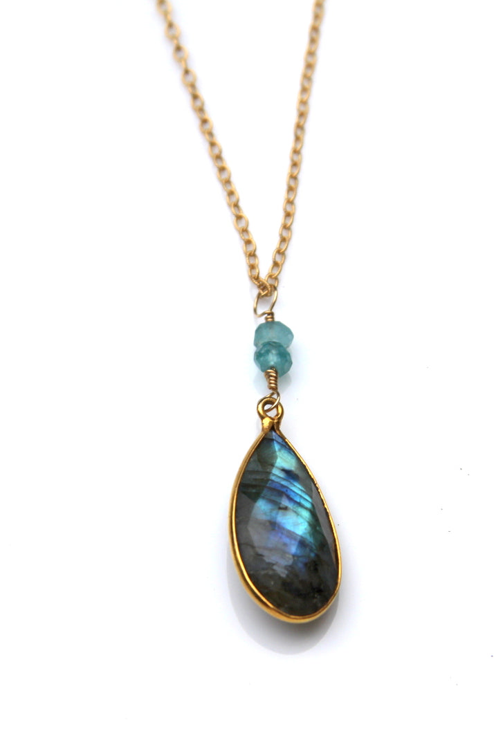 Labradorite Necklace-Bijou Crush