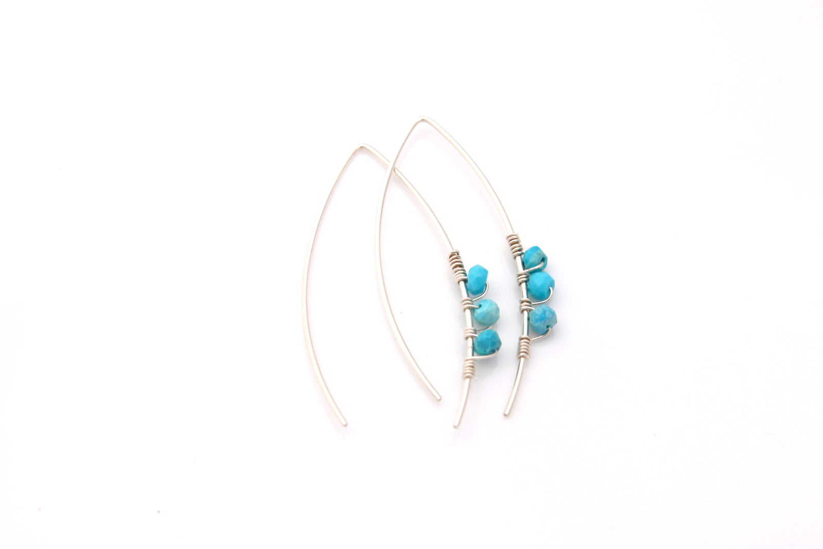 Modern Turquoise Earrings-Bijou Crush