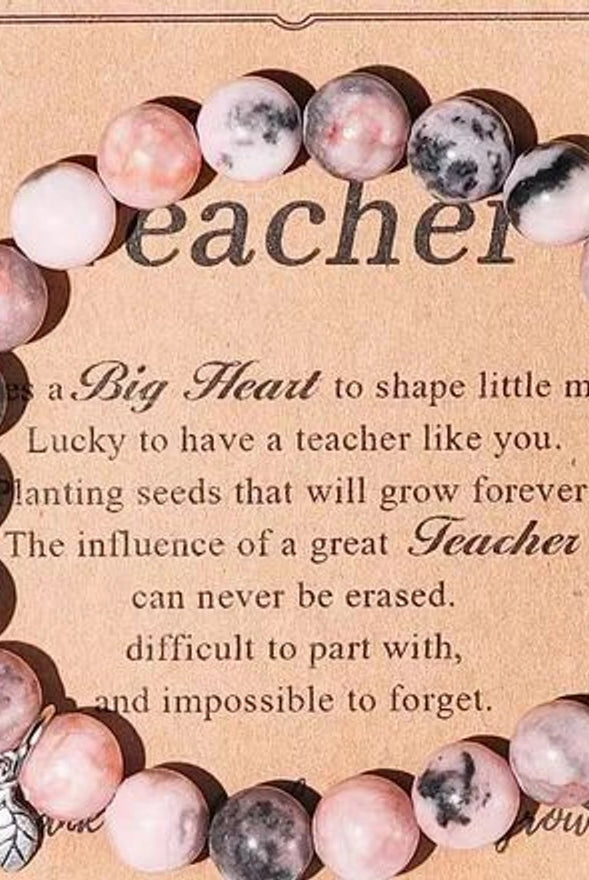 Commute Heart Shape Mixed Materials Handmade Bracelet-Bijou Crush