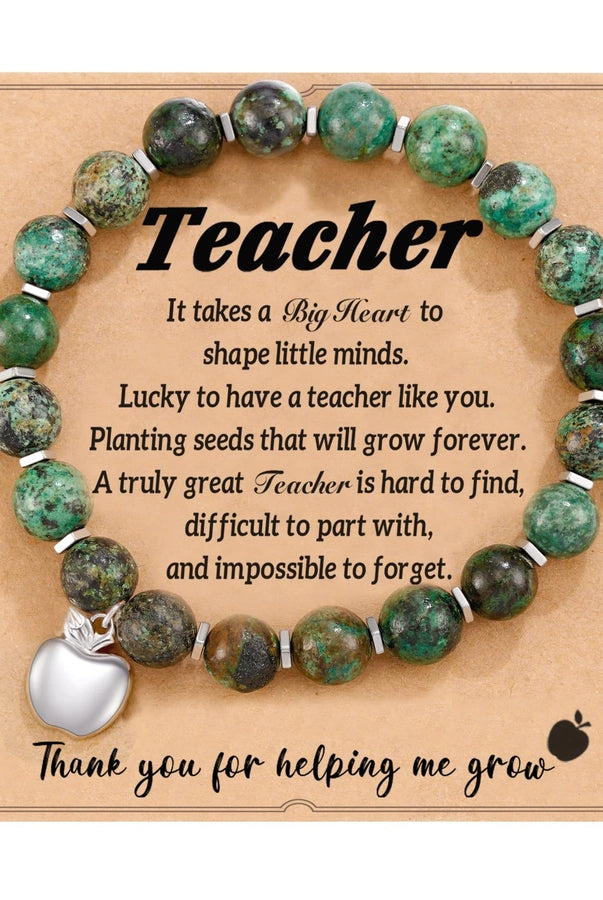 Commute Heart Shape Mixed Materials Handmade Bracelet-Bijou Crush