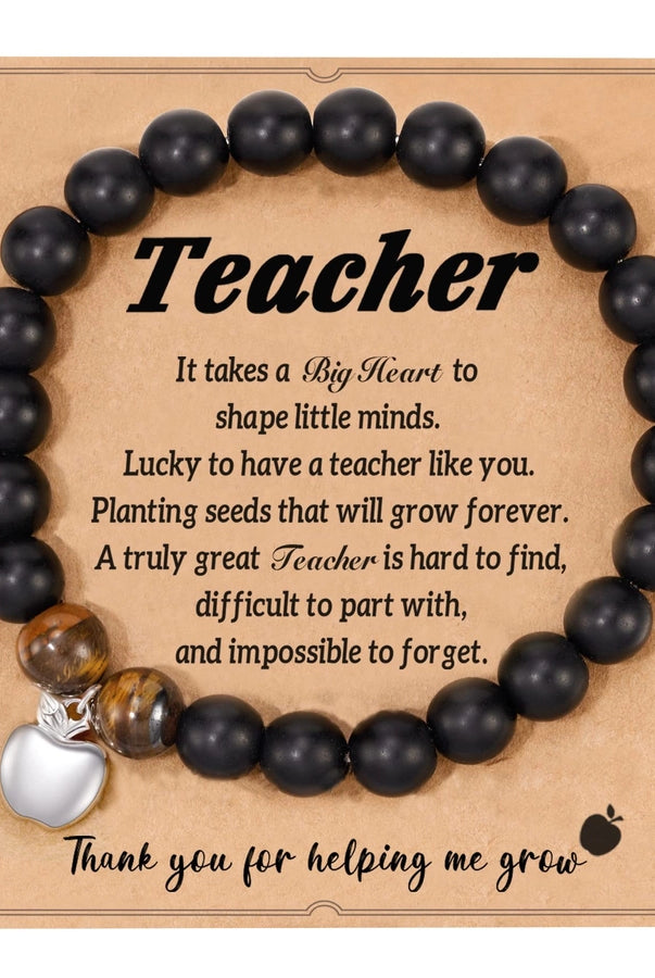 Commute Heart Shape Mixed Materials Handmade Bracelet-Bijou Crush