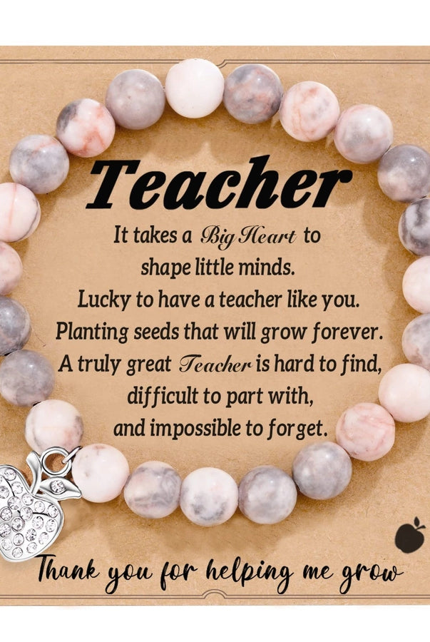 Commute Heart Shape Mixed Materials Handmade Bracelet-Bijou Crush