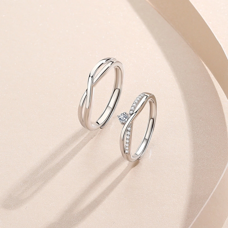 Eternal Grace Zircon Cross Infinity Ring-Bijou Crush