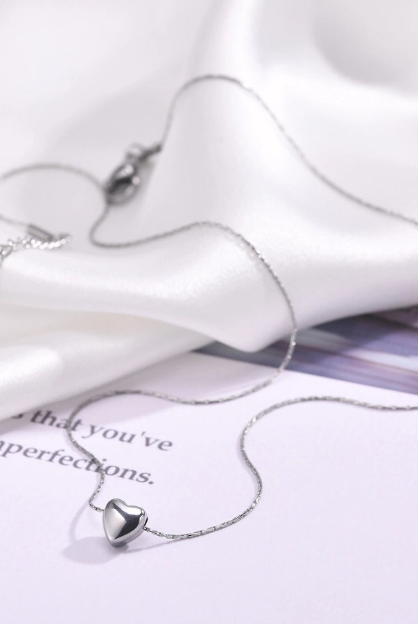 18K Gold Sweetheart Pendant - Stainless Steel Drip with Major Heart Energy-Bijou Crush